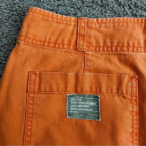 Polo Jeans Co Ralph Lauren Orange Short Womens 6 - Picture 9 of 10